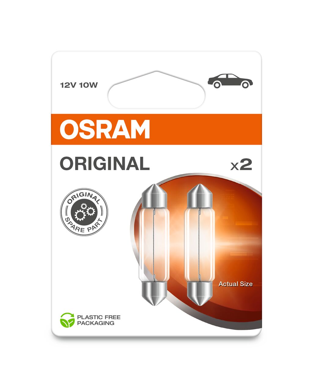 OSRAM ORIGINAL SILURO 41MM 10W SV8.5-8 12V BLI2 ECO